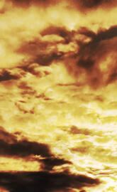 Dramatic evening sky