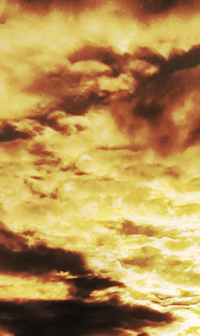 Dramatic evening sky