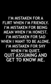 Quit Assuming