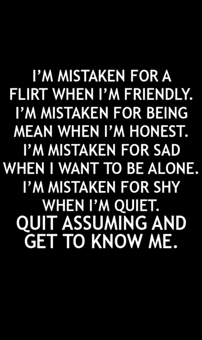 Quit Assuming