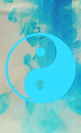 Blue ying yang
