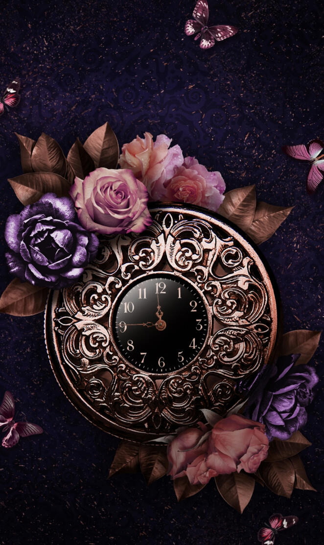 Clock and Rose
