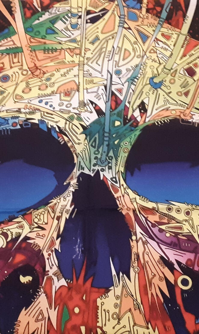 Skull 70s. Throw back