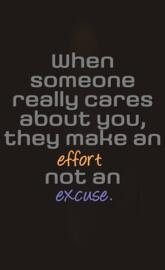 effort and excuses