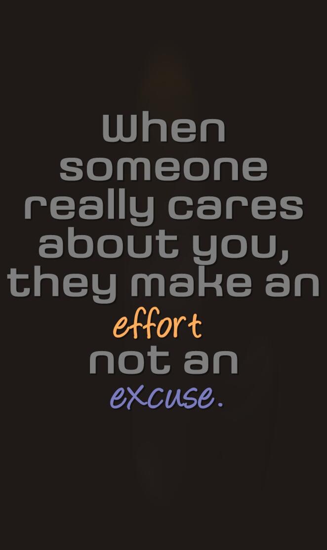 effort and excuses