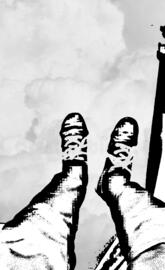 Swinging over clouds