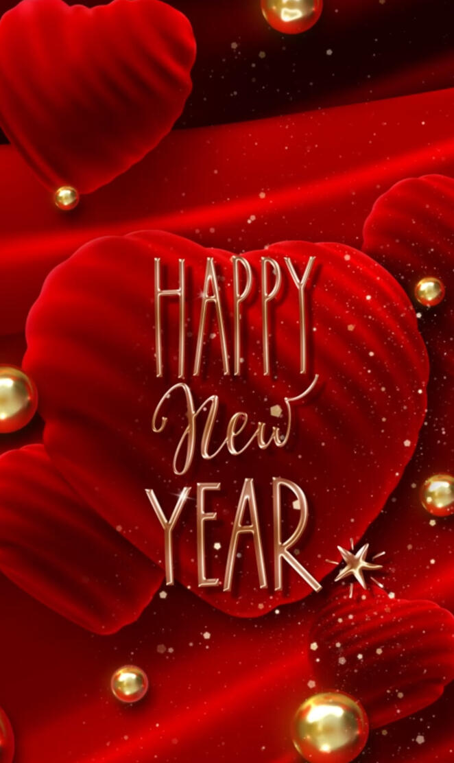 Red heart NewYear 2022