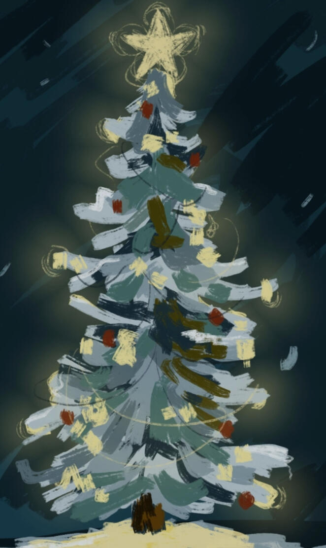 Christmas tree animate