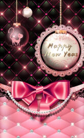 New year pink Leather