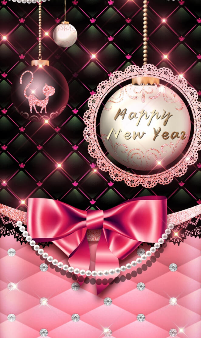 New year pink Leather