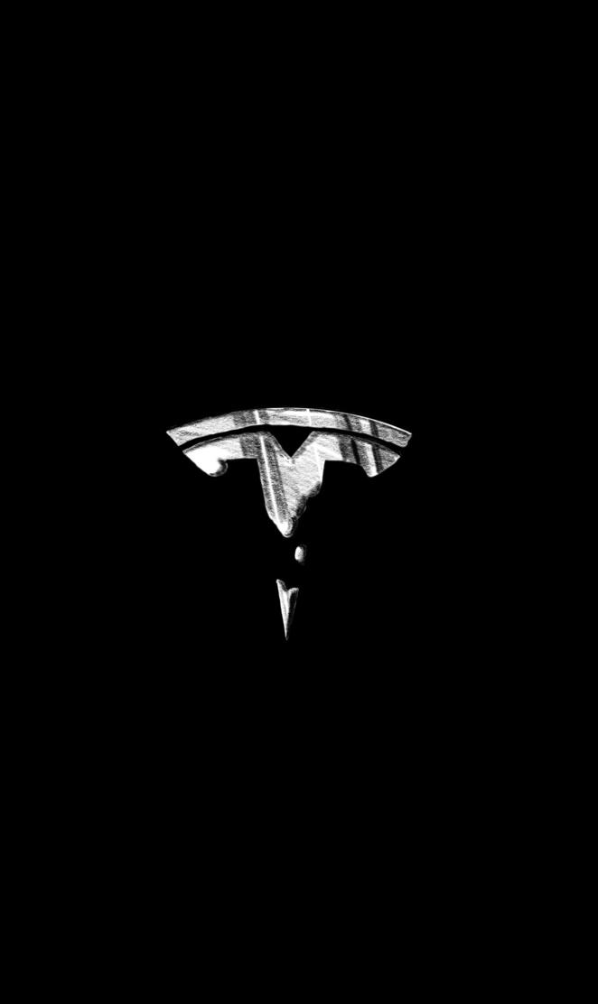 Tesla logo oled