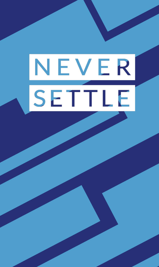 Never Settle Pattern