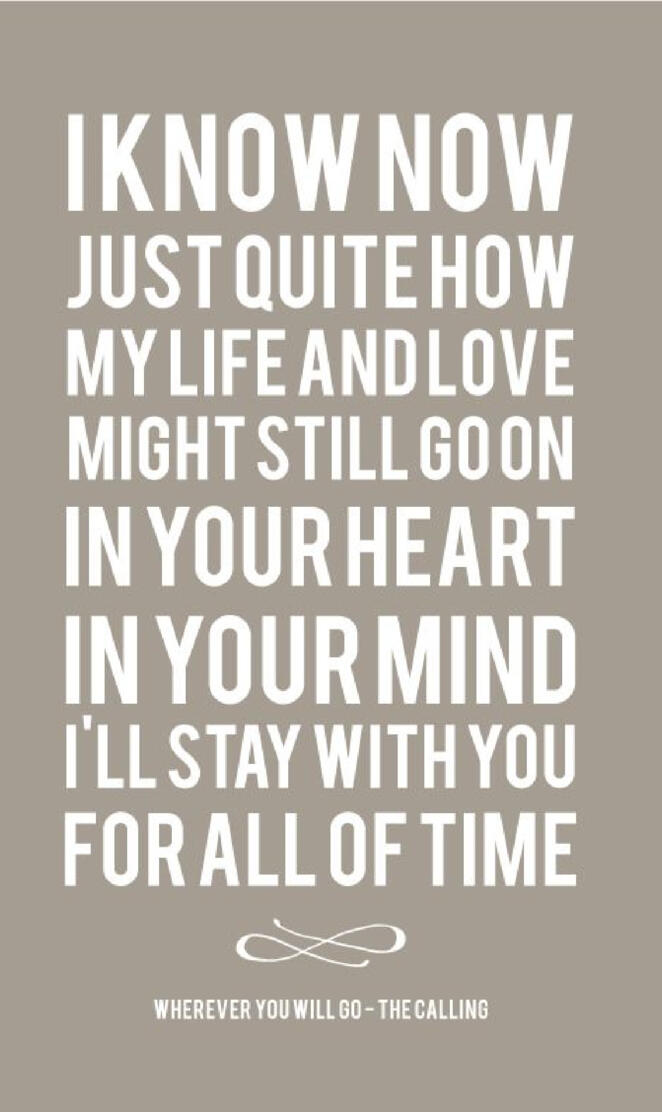 Wherever You Will Go