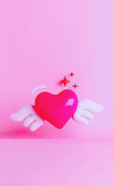 Angel 3d Heart