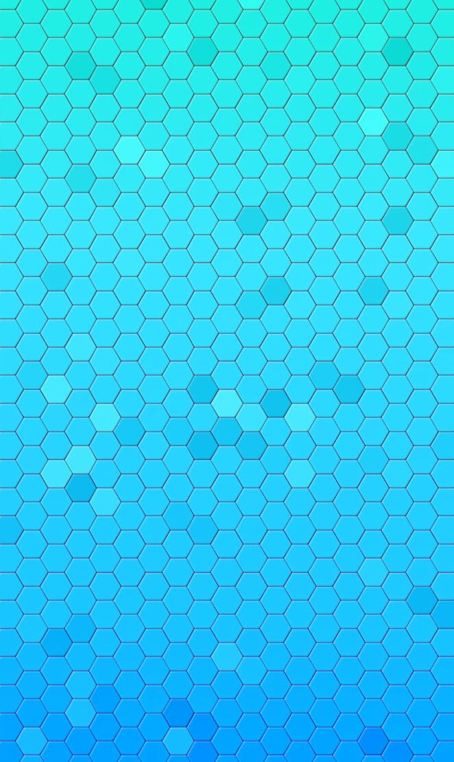 Blue Hexagons