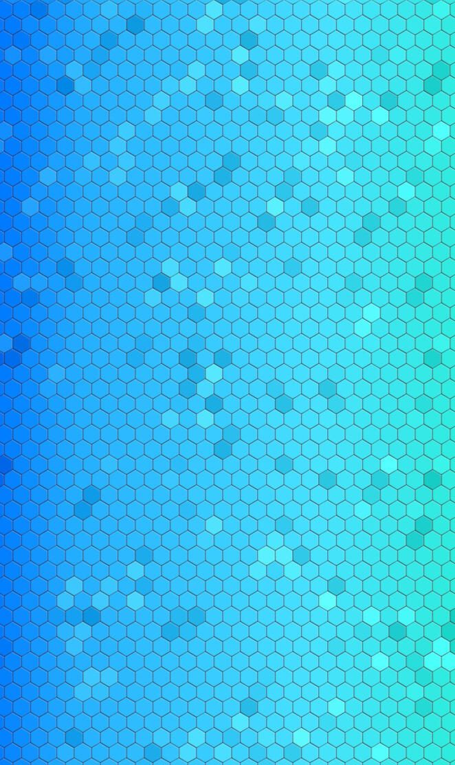 Blue Hexagons