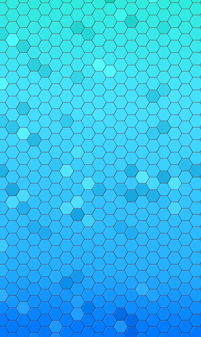 Blue Hexagons