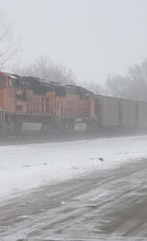 Foggy Coal Train