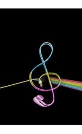 nota musical colorida