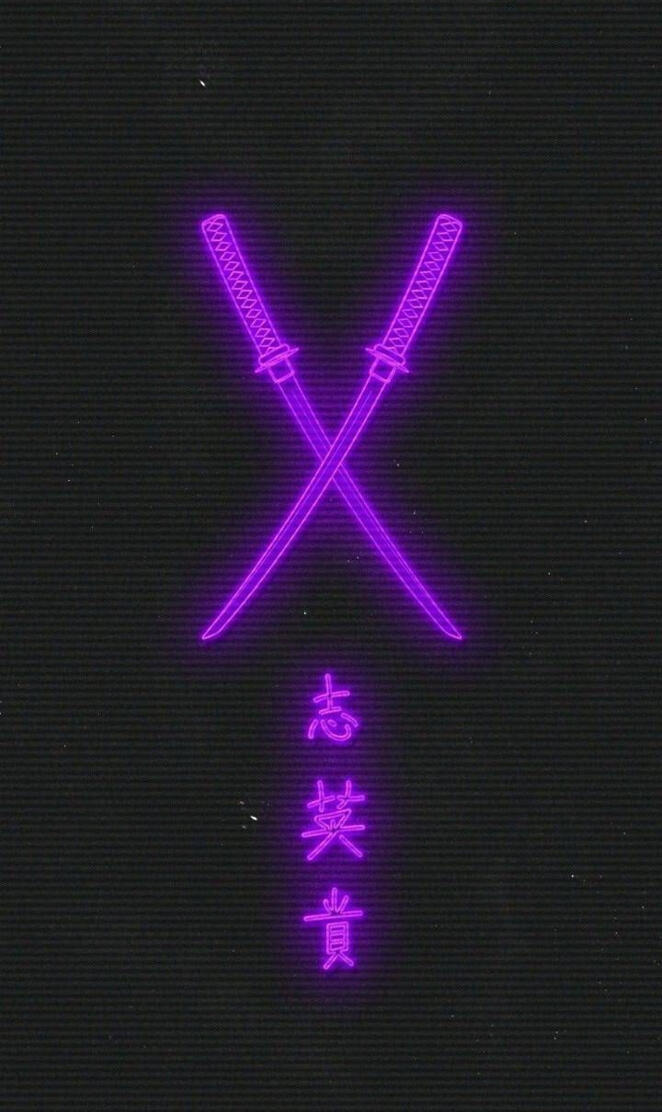 Purple katana