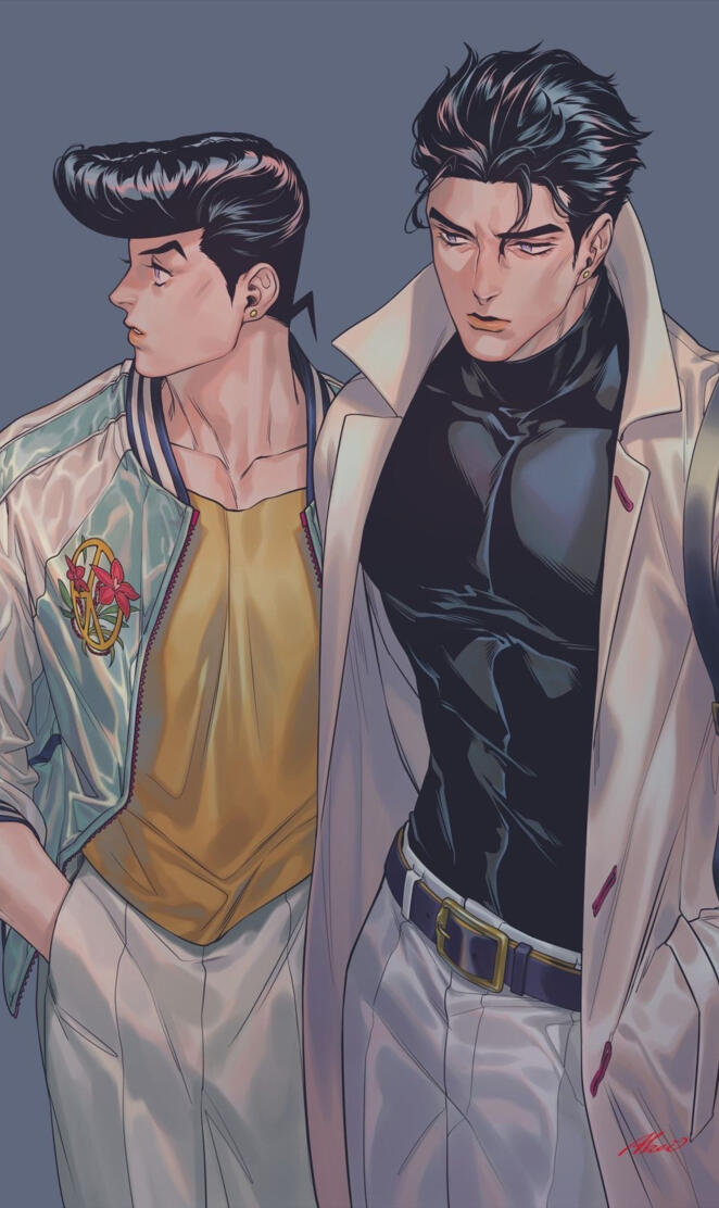 Jotaro and Josuke