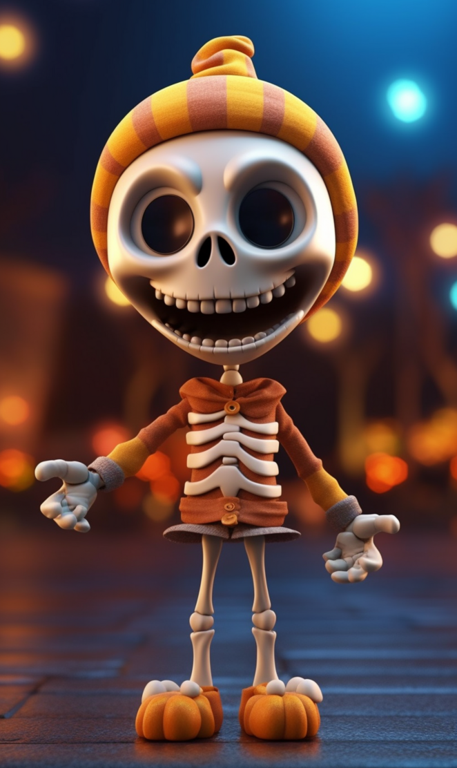 halloween cute 3d character