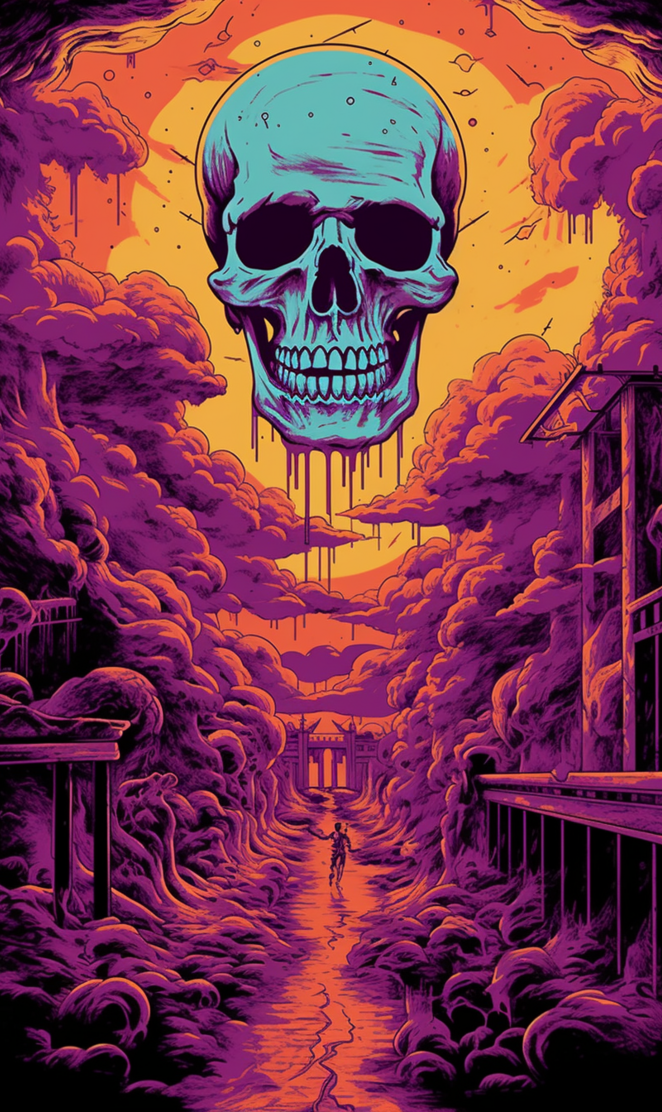 vector skull wallpaper