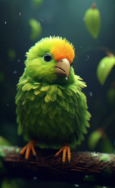 Green parrot