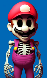 3d mario skeleton 
