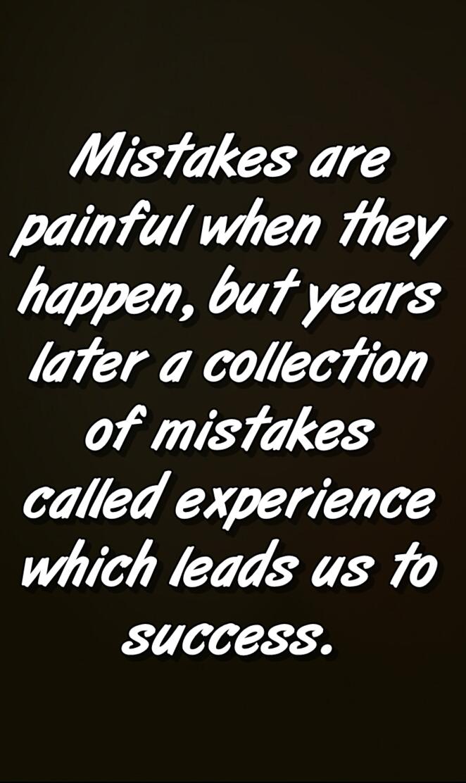 mistakes