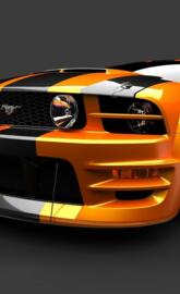 Orange Car - Fringes