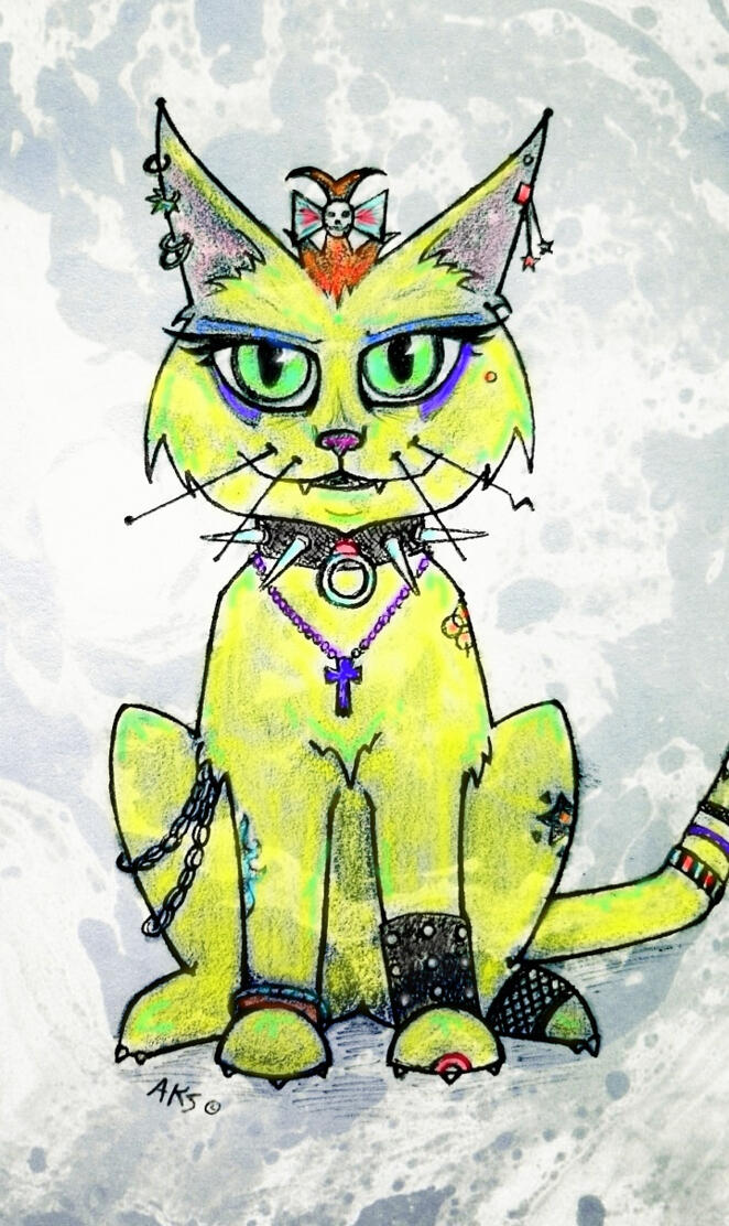 Punk Kitty Cat art
