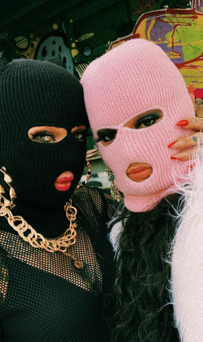 Cool 2 masked girls