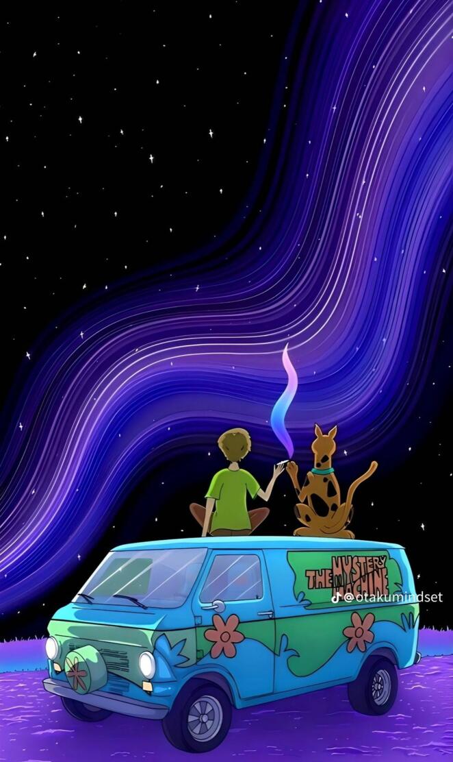 scoobydoo car illustration