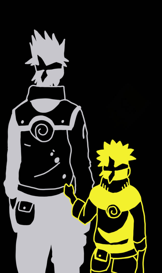 Kakashi and Naruto