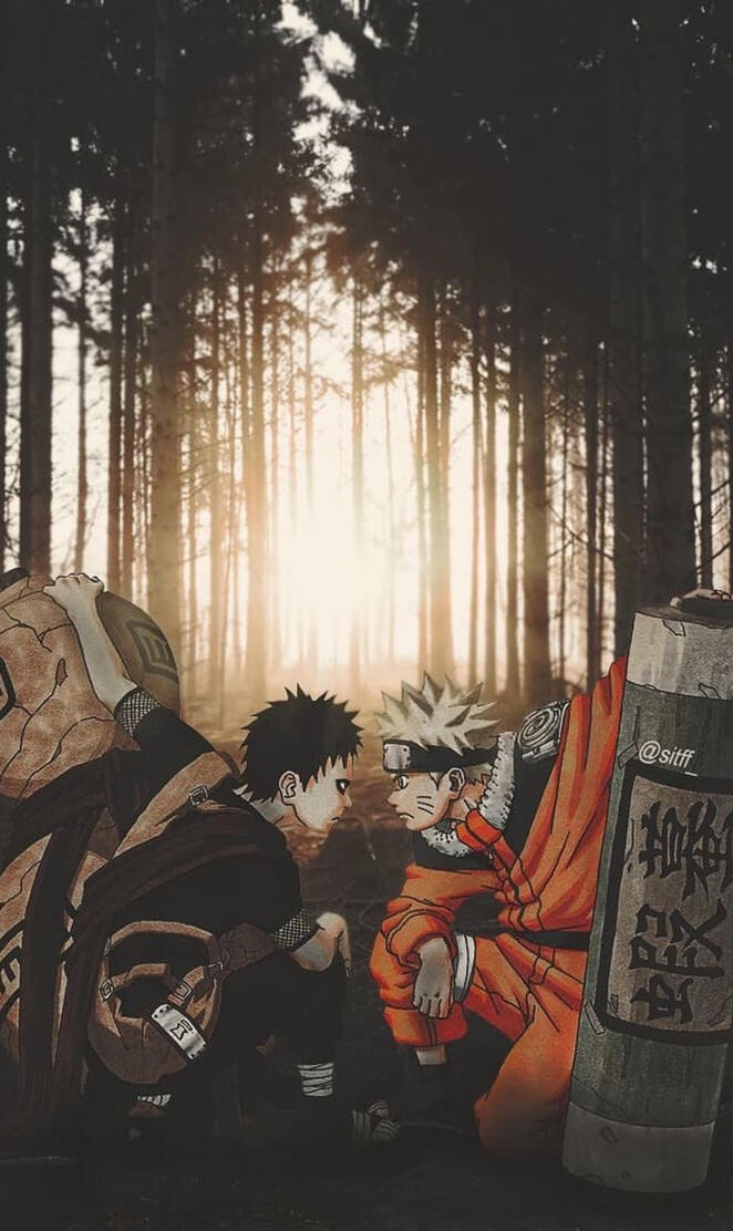 Naruto and Gaara