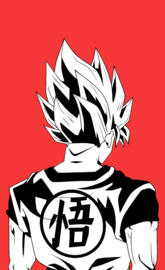 Goku Black and White