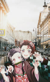 Tanjirou and nezuko