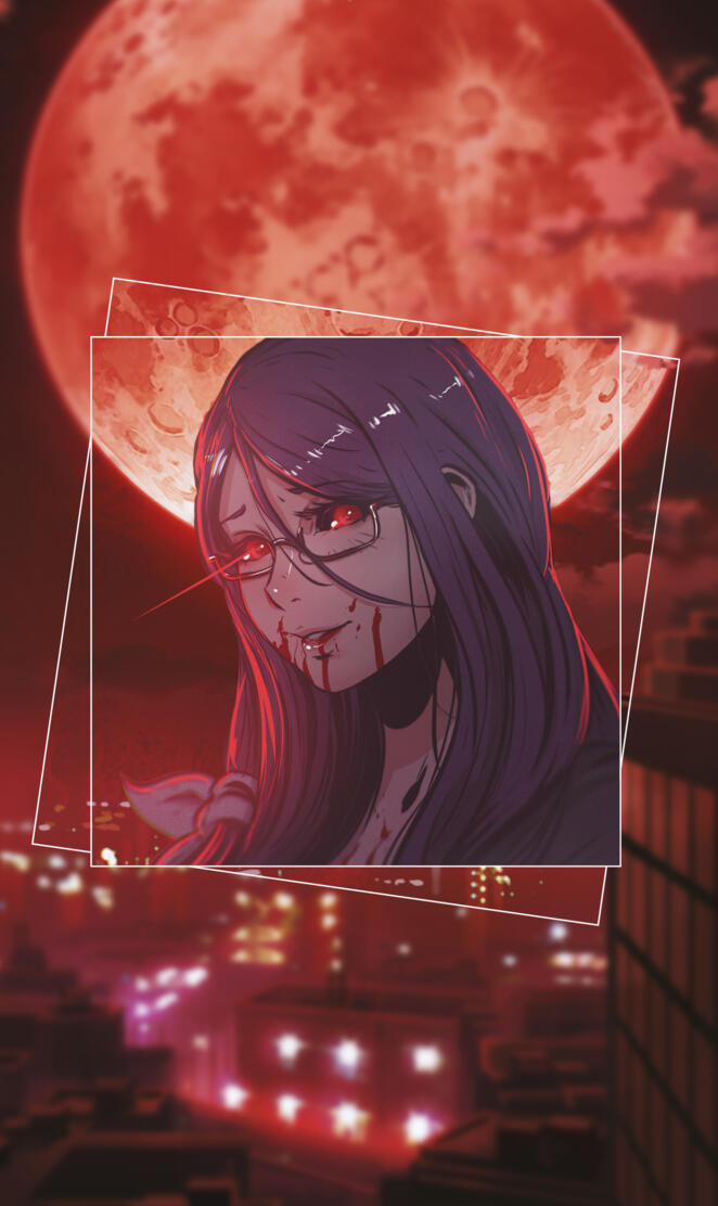 Rize on Tokyo Ghoul