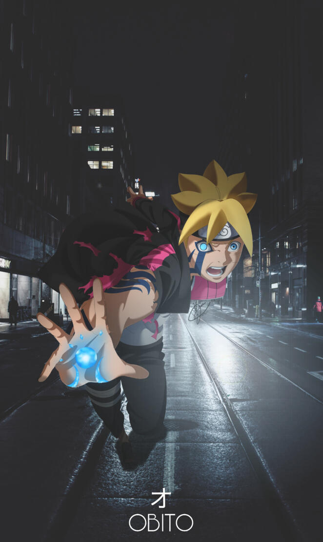 Boruto at night