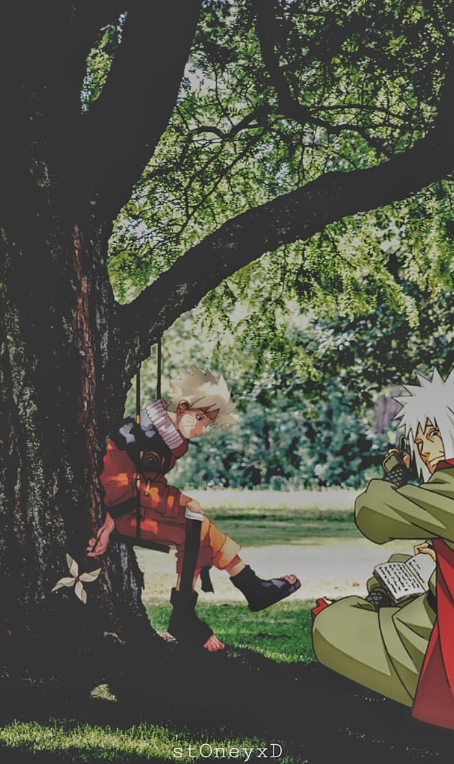 Jiraiya and Naruto