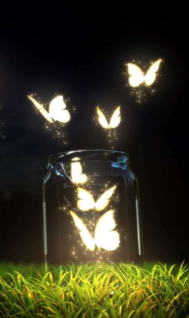 Glowing butterfly