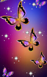 Glowing Butterflies