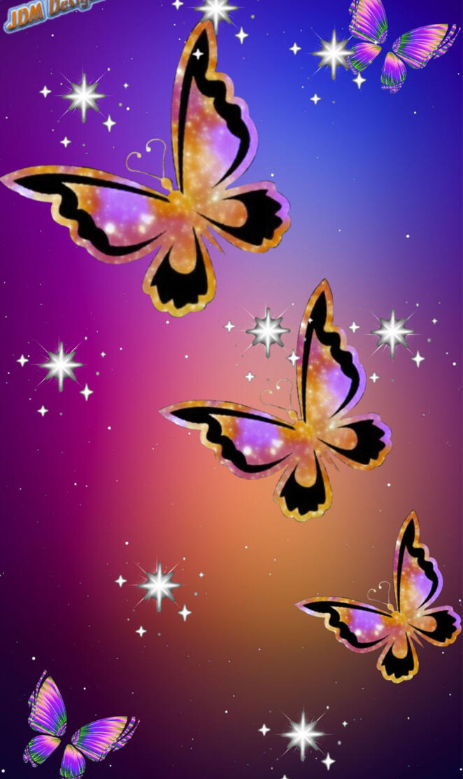Glowing Butterflies