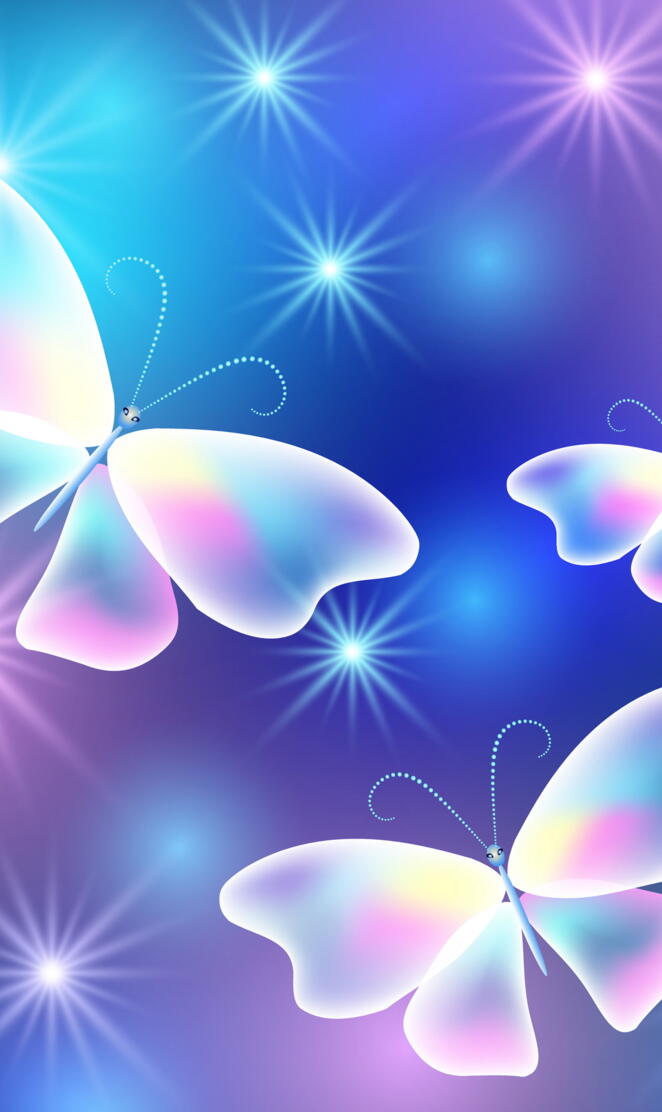 Glowing Butterflies