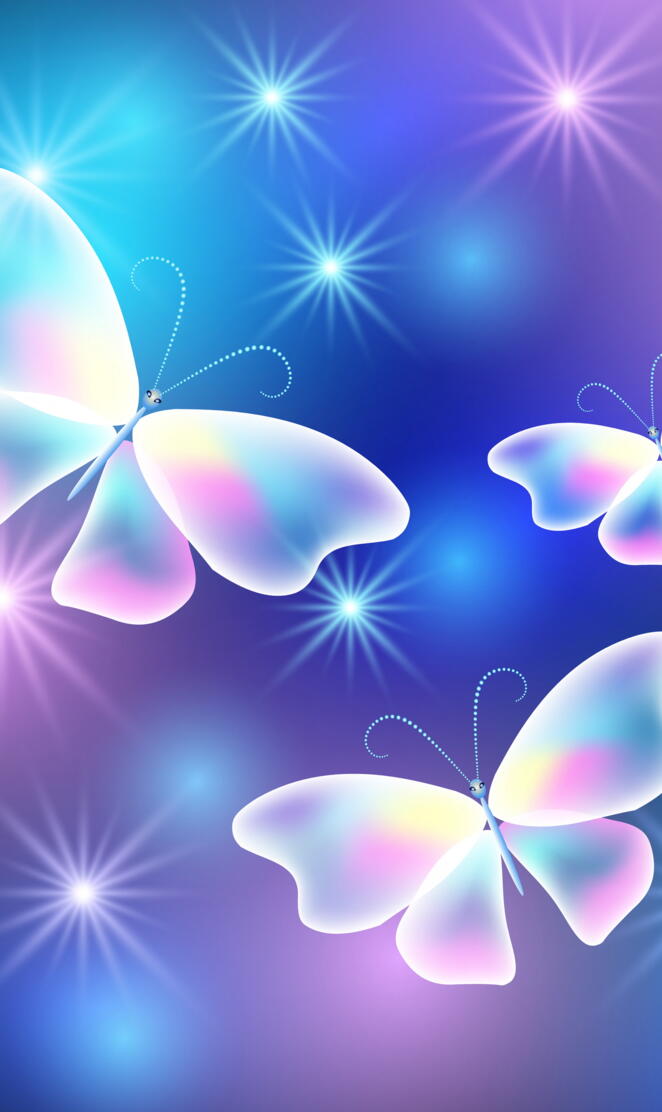 Glowing Butterflies