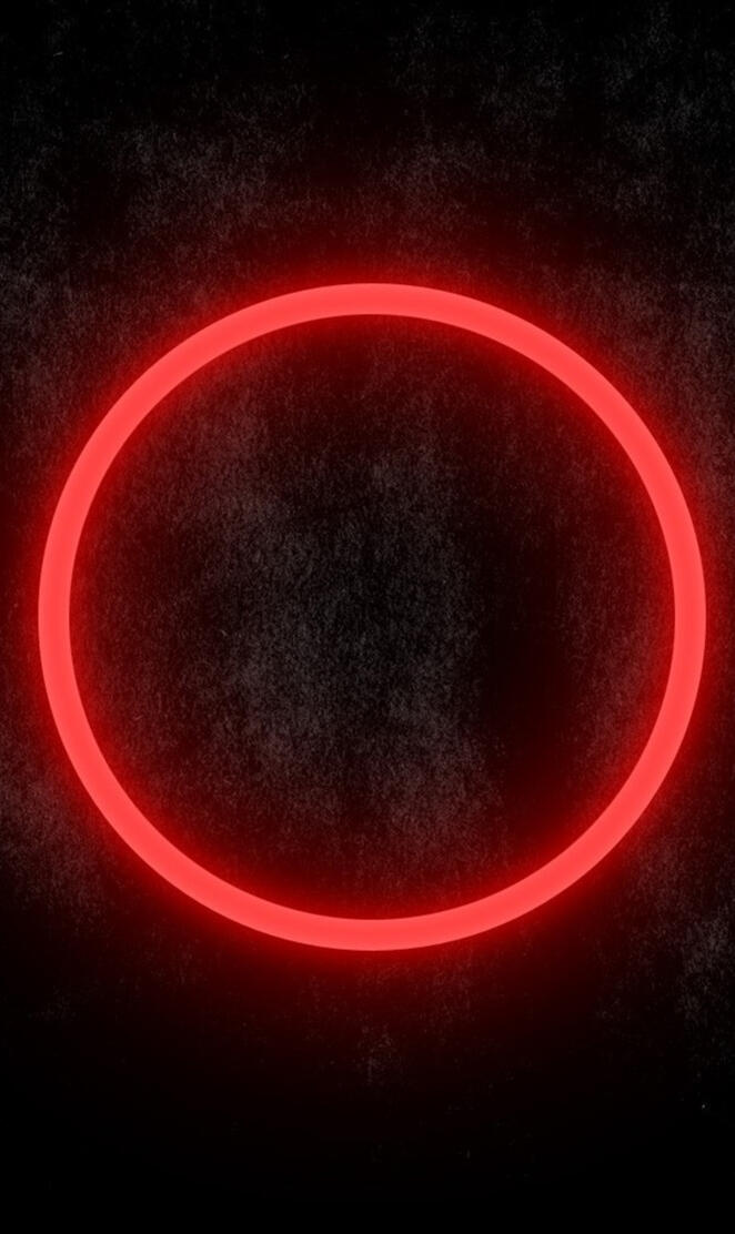 Glowing red circle