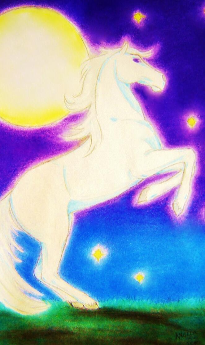 Moon Mare Glow Art