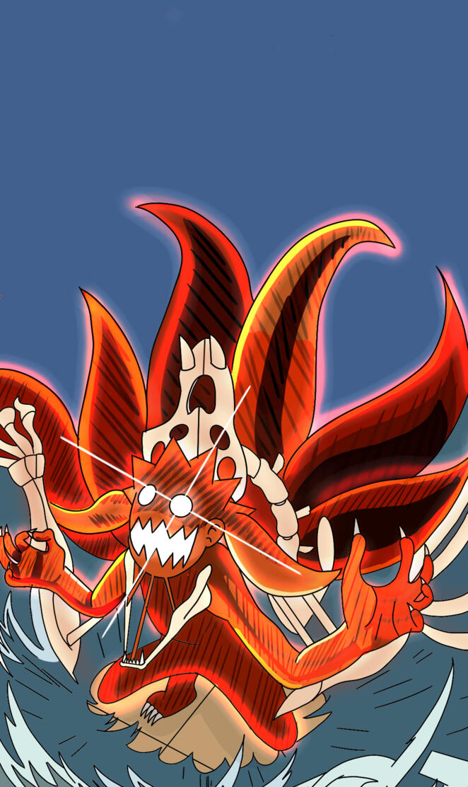 6 tails naruto w/ glow