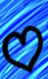 neon blue heart